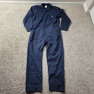 Dickies Coveralls Mens XLT Blue Workwear Jumpsuit Long Sleeve